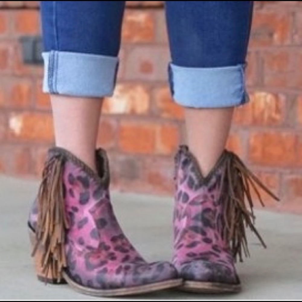Ankle Boot Leopard Print Sexy Pointed Toe